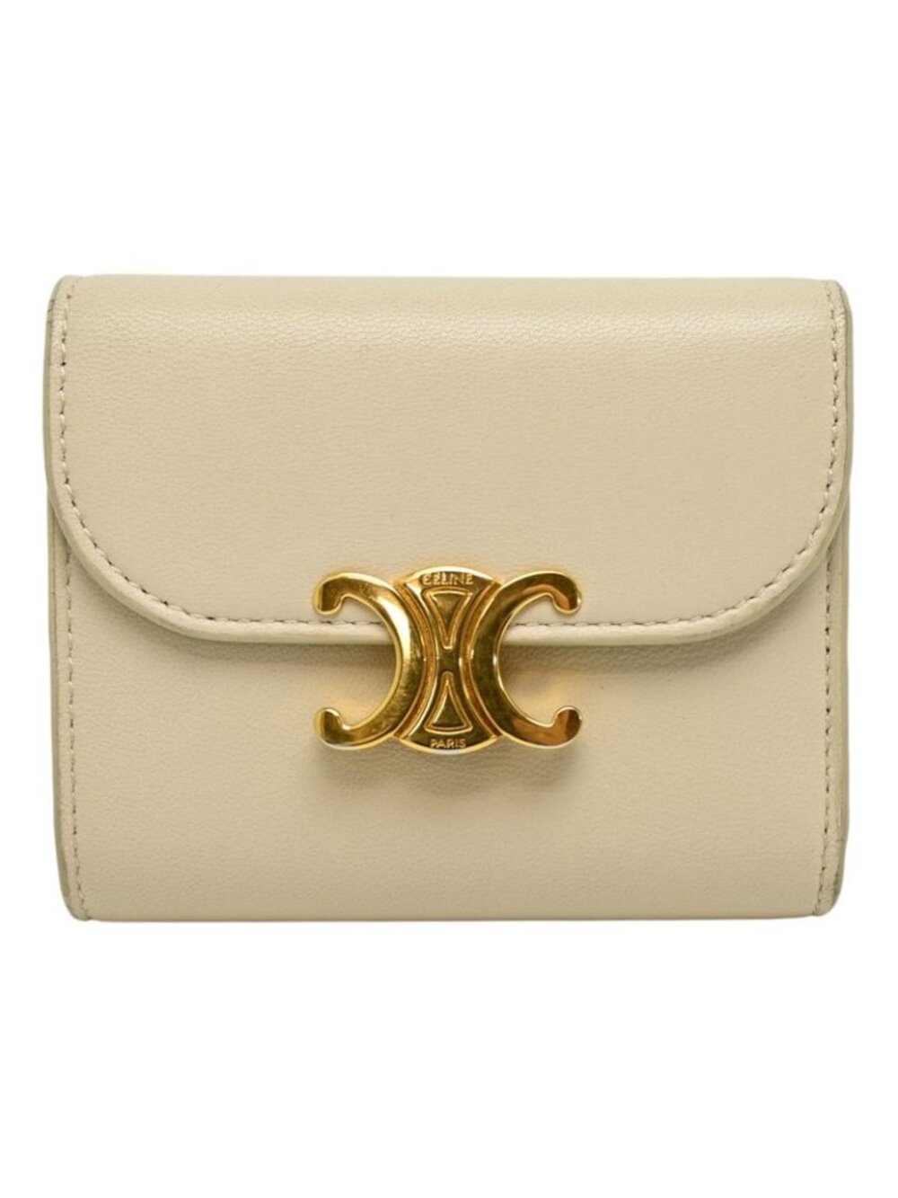 Celine Trifold Wallet Beige